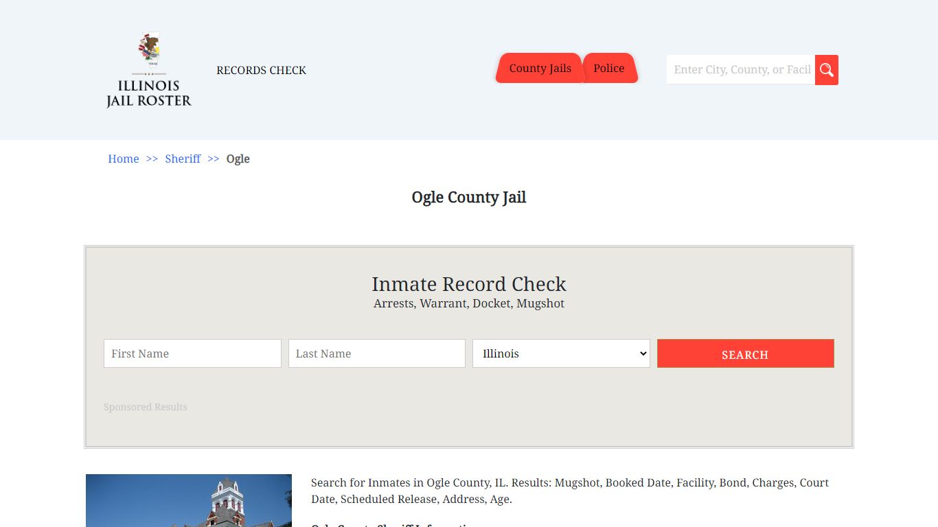 Ogle County Jail - Jail Roster Search