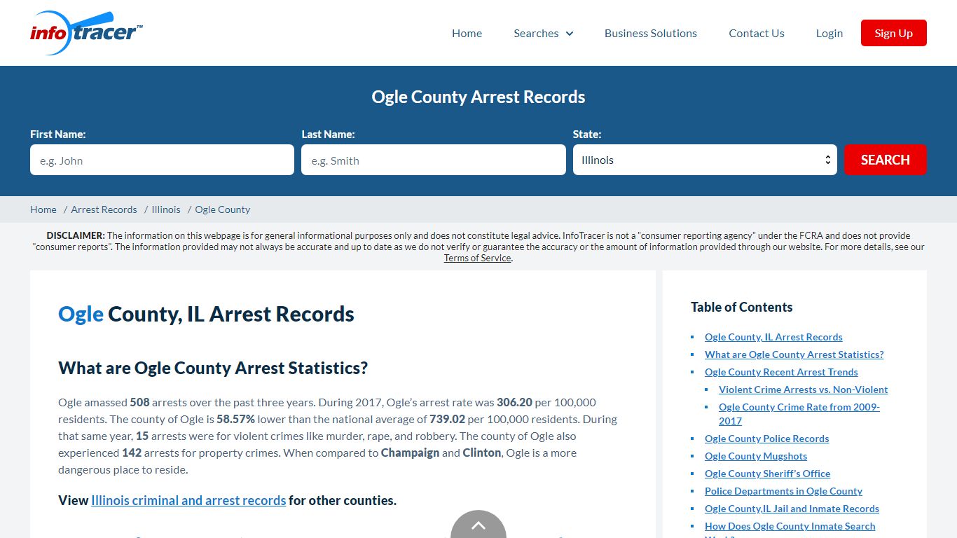 Ogle County, IL Arrests, Mugshots & Jail Inmate Records - InfoTracer