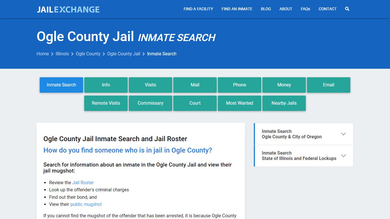 Inmate Search: Roster & Mugshots - Ogle County Jail, IL